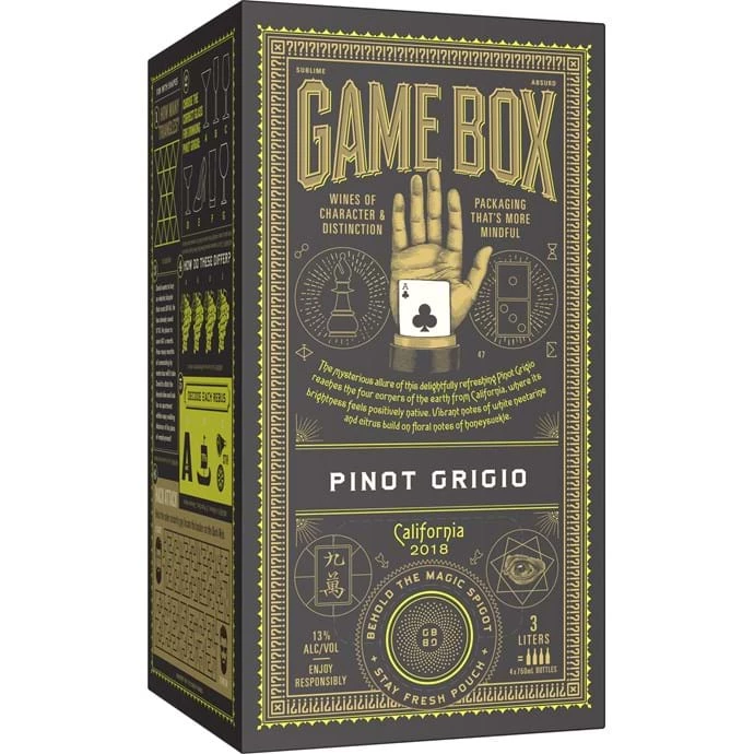 My Bottle Butler Boxed Wine Game Box Pinot Grigio 1 My Bottle Butler Boxed Wine Game Box Pinot Grigio