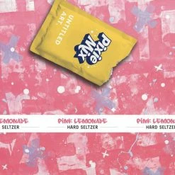 My Bottle Butler Untitled Art Pixie Mix Pink Lemonade Seltzer 4 Pack Can