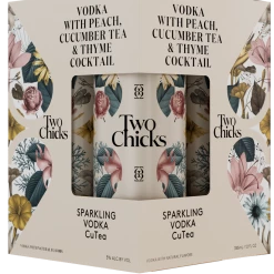 My Bottle Butler Two Chicks Cucumber Tea 4pk Canned Cocktails
