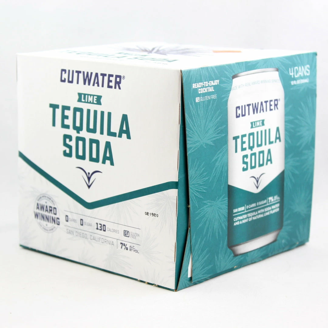 My Bottle Butler Cutwater Tequila Soda 4pk Canned Cocktails 1 My Bottle Butler Cutwater Tequila Soda 4pk Canned Cocktails