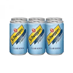My Bottle Butler MIXERS Schweppes Club Soda 7.5oz 6pk