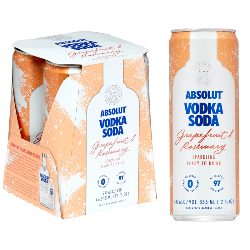 My Bottle Butler Canned Cocktails Absolut Grapefruit Rosemary Vodka Soda 4pk Can 1 My Bottle Butler Canned Cocktails Absolut Grapefruit Rosemary Vodka Soda 4pk Can