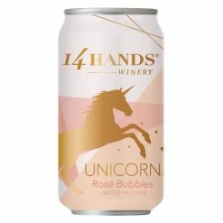 My Bottle Butler 14 Hands Unicorn Rose Bubbles 375 Can