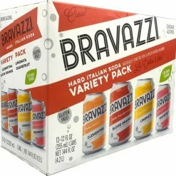 My Bottle Butler Bravazzi Italian Hard Soda Variety 12 Pack Seltzer
