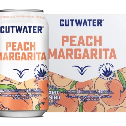 My Bottle Butler Cutwater Peach Margarita 4pk Canned Cocktails