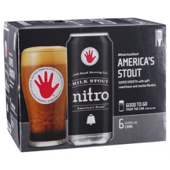 My Bottle Butler Local & Craft Left Hand Nitro Milk Stout 6 Pack Can