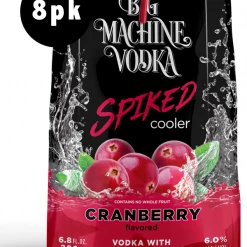 My Bottle Butler Big Machine Spiked Cooler Cranberry, 8pk