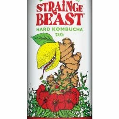 My Bottle Butler Strainge Beast Hard Kombucha Ginger Lemon Can Ready To Drink
