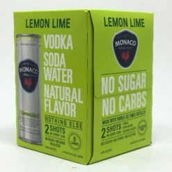 My Bottle Butler Monaco Lemon Lime 4 Pack Canned Cocktails