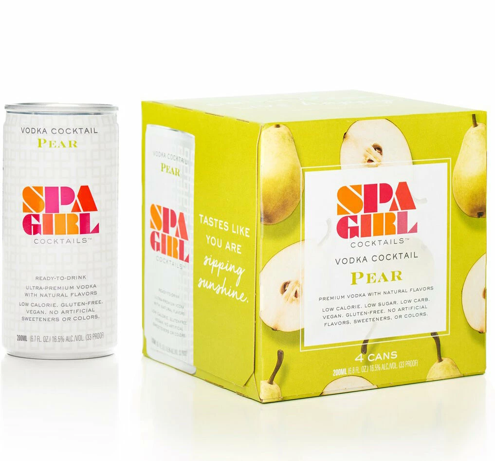 My Bottle Butler Spa Girl Pear Vodka Cocktail 4pk 1 My Bottle Butler Spa Girl Pear Vodka Cocktail 4pk