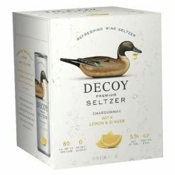 My Bottle Butler Decoy Chardonnay, Lemon & Ginger Seltzer 4pk Canned Wine