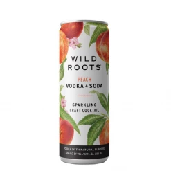 My Bottle Butler Canned Cocktails Wild Roots Peach Vodka Soda 4pk Can