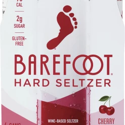 My Bottle Butler Canned Wine Barefoot Seltzer Cherry & Cranberry 4pk