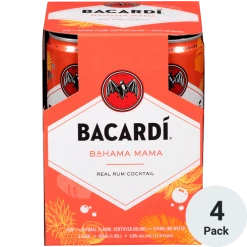My Bottle Butler Canned Cocktails Bacardi Bahama Mama 4pk
