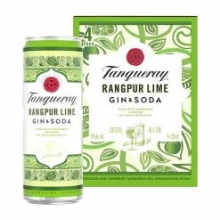 My Bottle Butler Tanqueray Rangpur Lime Gin & Soda 4pk Can Canned Cocktails