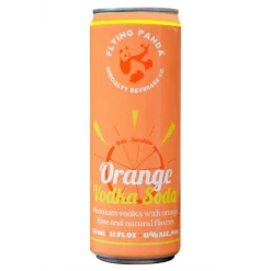 My Bottle Butler Flying Panda Orange Vodka Soda 4pk