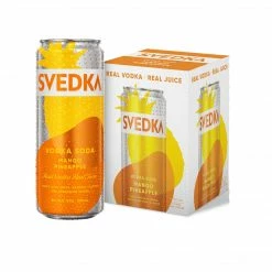 My Bottle Butler Svedka Mango Pineapple Vodka Soda 4pk Can Canned Cocktails