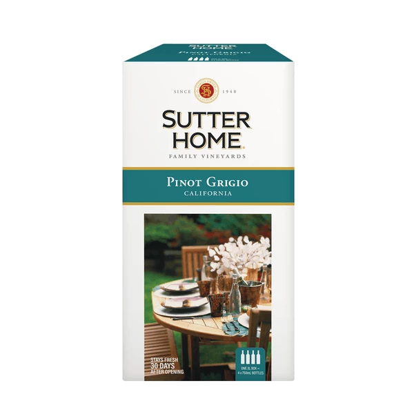 My Bottle Butler Sutter Home Pinot Grigio 3L 1 My Bottle Butler Sutter Home Pinot Grigio 3L