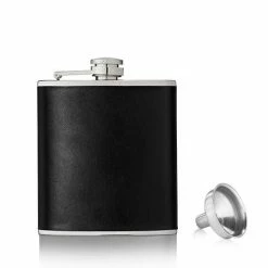 My Bottle Butler ACCESSORIES Monte Carlo 6Oz Faux Leather Flask