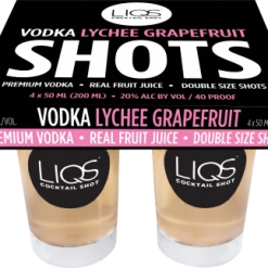My Bottle Butler Liqs Lychee Grapefruit 4pk Ready To Drink