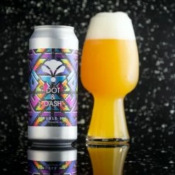 My Bottle Butler Bearded Iris Dot & Dash 4 Pack Can