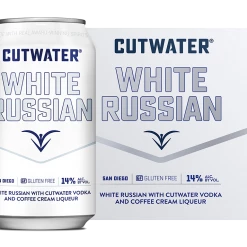 My Bottle Butler Cutwater White Russian 4pk Canned Cocktails