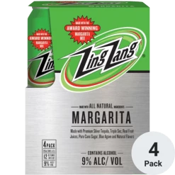 My Bottle Butler Canned Cocktails Zing Zang Margarita 4pack