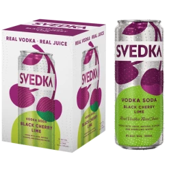 My Bottle Butler Svedka Black Cherry Lime Vodka Soda 4pk Can Canned Cocktails