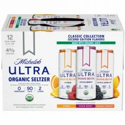My Bottle Butler Mich Ultra Organic Seltzer Classic Variety 12pk