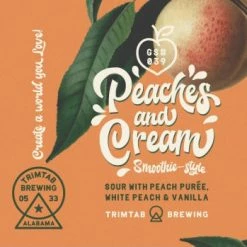 My Bottle Butler Trimtab Peaches & Cream Sour 4 Pack Can Local & Craft