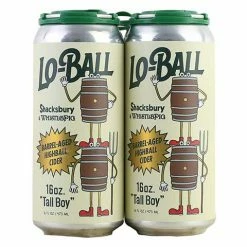 My Bottle Butler Shacksbury Whistlepig BA Lo-Ball Cider 4 Pack Can
