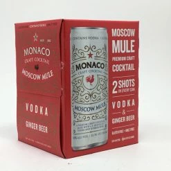 My Bottle Butler Canned Cocktails Monaco Moscow Mule 4 Pack