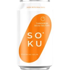 My Bottle Butler Soku Soju Seltzer Tangerine 12oz Can Canned Wine