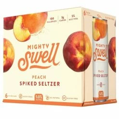 My Bottle Butler Mighty Swell Peach 6pk Seltzer