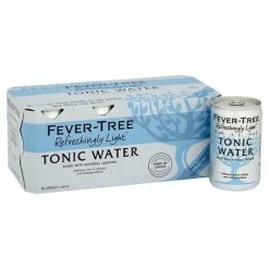 My Bottle Butler MIXERS Fever Tree Light Indian Tonic 8 Pack Can