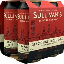 My Bottle Butler Sullivan's Matings Irish Red 4 Pack Can Import