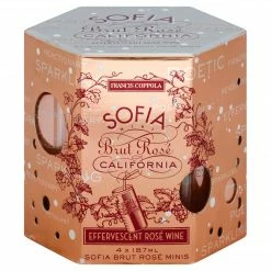 My Bottle Butler Sofia Brut Rose 4Pack Can Canned Wine