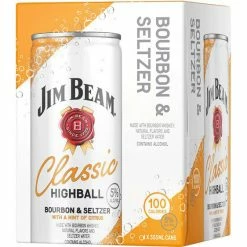 My Bottle Butler Canned Cocktails Jim Beam Classic Highball 4pk Cans