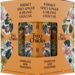My Bottle Butler Two Chicks Whiskey Spicy Ginger&Orange 4pk