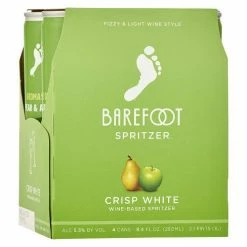 My Bottle Butler Canned Wine Barefoot Refresh Crisp White Can 4pack