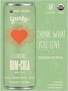 My Bottle Butler Canned Cocktails Greenbar Rum + Cola 4pk 1 My Bottle Butler Canned Cocktails Greenbar Rum + Cola 4pk