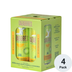 My Bottle Butler Cazadores Margarita RTD 4pk Canned Cocktails
