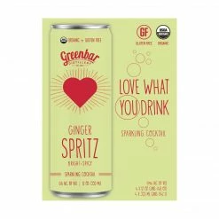 My Bottle Butler Canned Cocktails Greenbar Ginger Spiritz 4pk