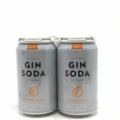 My Bottle Butler Deep Bay Citrus Mint Gin Soda 4 Pack Canned Cocktails