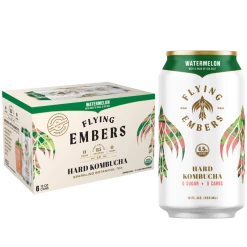My Bottle Butler Flying Embers Watermelon Kombucha 6pk Can