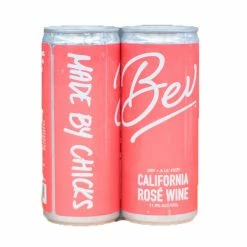 My Bottle Butler Canned Wine Bev Fizzy Rose 4 Pack