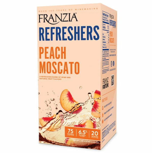 My Bottle Butler Franzia Refreshers Peach Moscato 3L Boxed Wine 1 My Bottle Butler Franzia Refreshers Peach Moscato 3L Boxed Wine