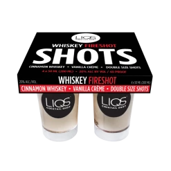 My Bottle Butler Liqs Whiskey Fireshot 4pk Ready To Drink