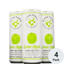 My Bottle Butler Flying Panda Green Apple 4pk Ready To Drink