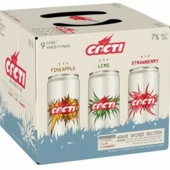 My Bottle Butler Cacti, 100% Agave Seltzer Variety 9pkc